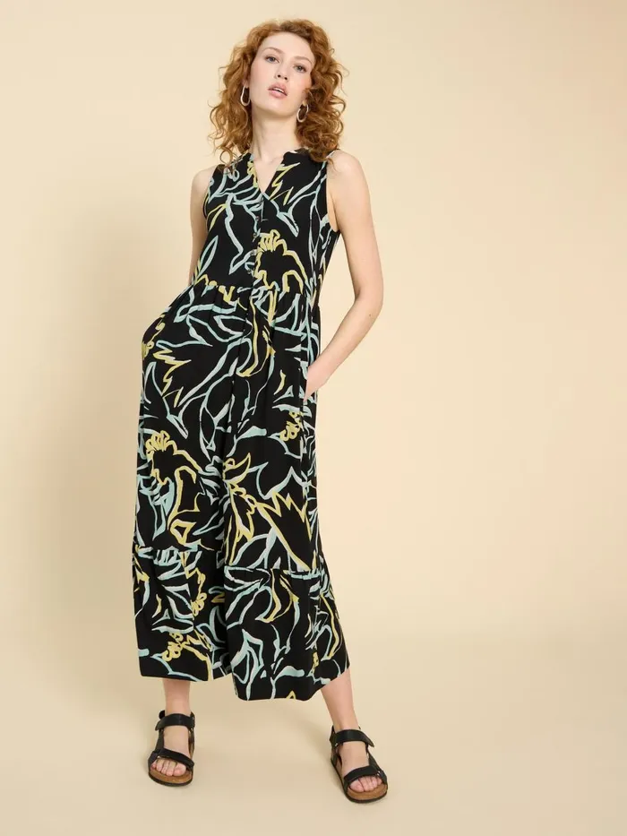 Women DRESSES White Stuff Sonia Jersey Maxi Dress Black Print Women DRESSES White Stuff Sonia Jersey Maxi Dress Black Print