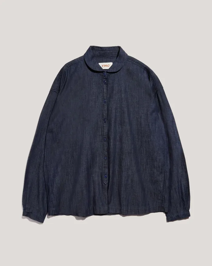 Women Earth Marianne Shirt Dark Indigo YMC Denim