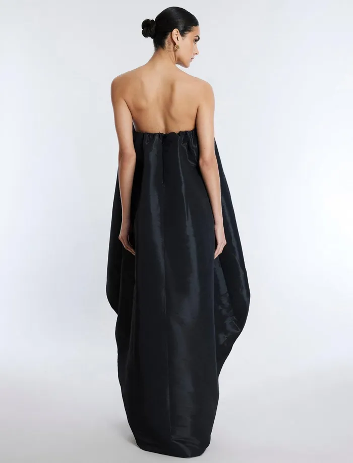 Women Evening Dresses and Gowns BCBG Bronwen Strapless HighLow Gown Black