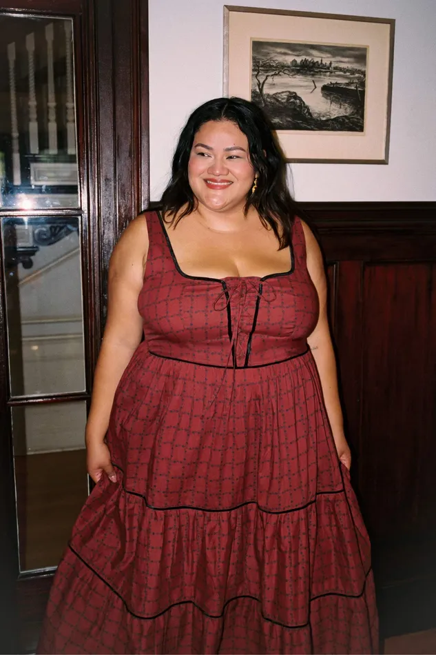 Women Extended Sizing Christy Dawn The Adele Dress Extended Crimson Trellis