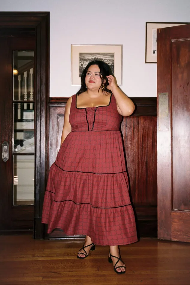 Women Extended Sizing Christy Dawn The Adele Dress Extended Crimson Trellis Women Extended Sizing Christy Dawn The Adele Dress Extended Crimson Trellis