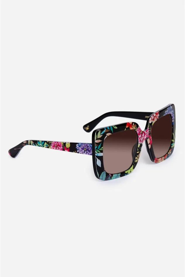 Women Eye Wear Johnny Was Sutton Sunglasses Printed Dreamer Noir Women Eye Wear Johnny Was Sutton Sunglasses Printed Dreamer Noir
