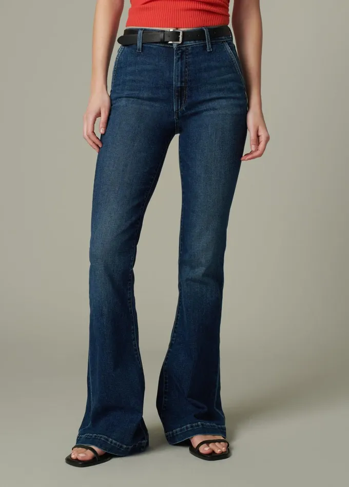 Women Flare Joe039s Jeans THE MOLLY Double Down