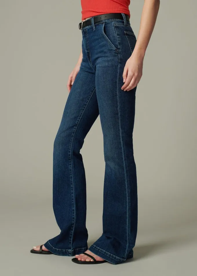 Women Flare Joe039s Jeans THE MOLLY Double Down