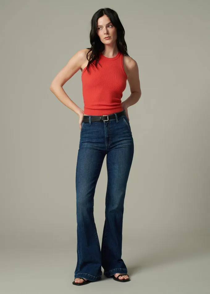 Women Flare Joe039s Jeans THE MOLLY Double Down
