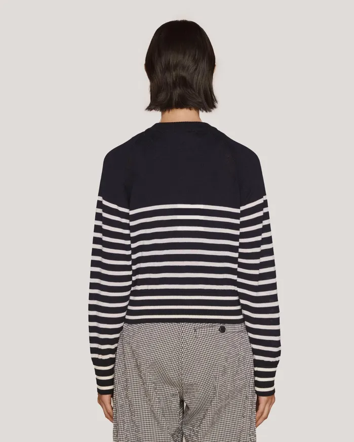 Women Foxtail Stripe Cardigan Multi YMC Knitwear