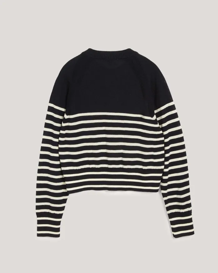 Women Foxtail Stripe Cardigan Multi YMC Knitwear
