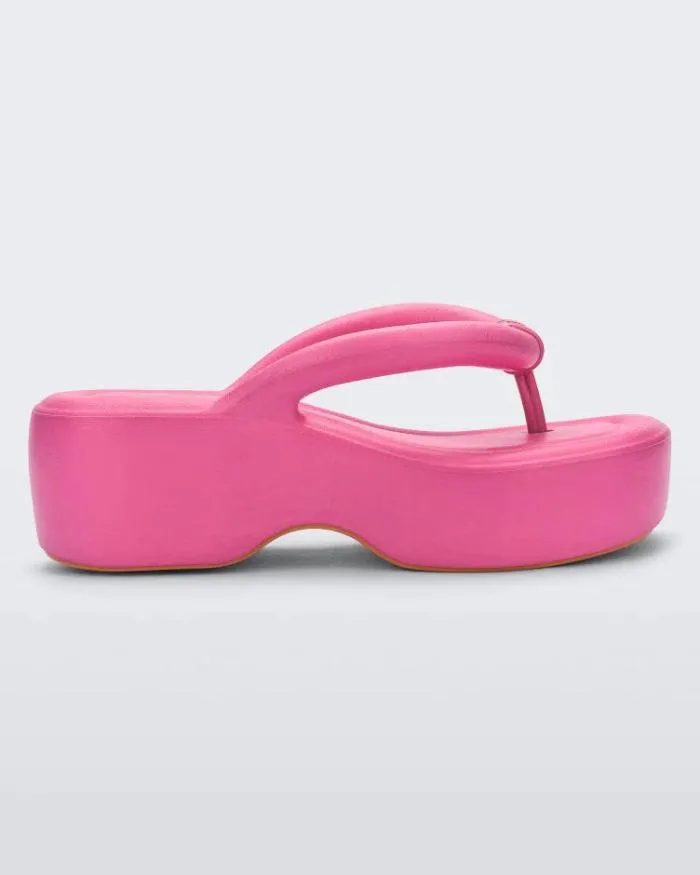 Women Free Platform Pink Melissa Flip Flops