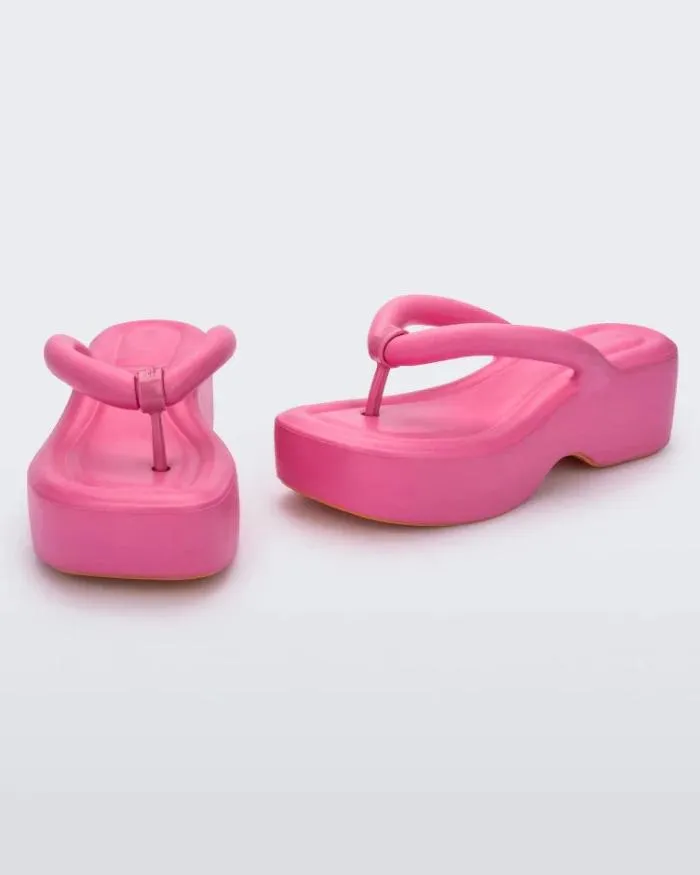 Women Free Platform Pink Melissa Flip Flops
