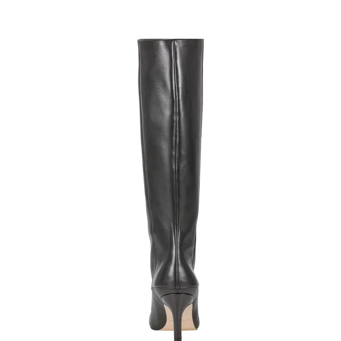 Women Gentle Dress Boot Black Leather Boots and Booties Marc Fisher