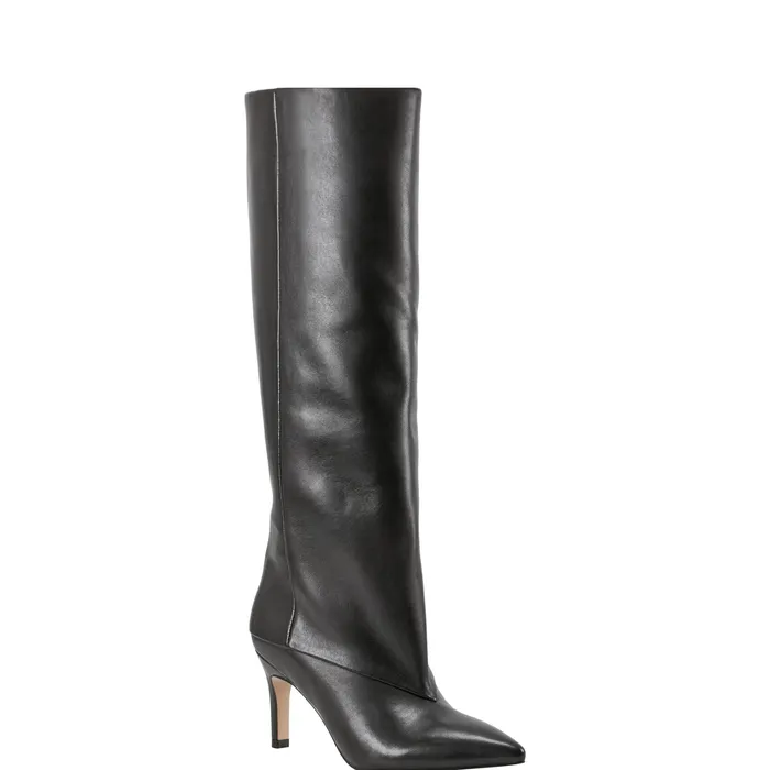 Women Gentle Dress Boot Black Leather Boots and Booties Marc Fisher