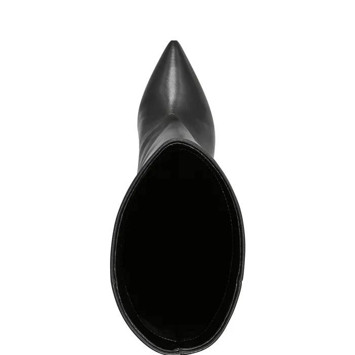 Women Gentle Dress Boot Black Leather Boots and Booties Marc Fisher