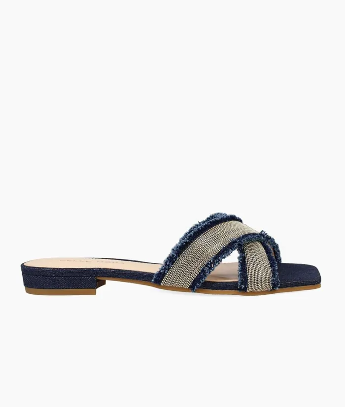 Women Hailen Slide 8211 Indigo Pelle Moda Sandals