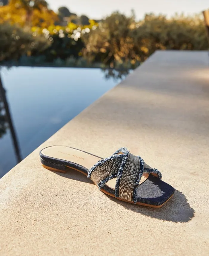 Women Hailen Slide 8211 Indigo Pelle Moda Sandals Women Hailen Slide 8211 Indigo Pelle Moda Sandals