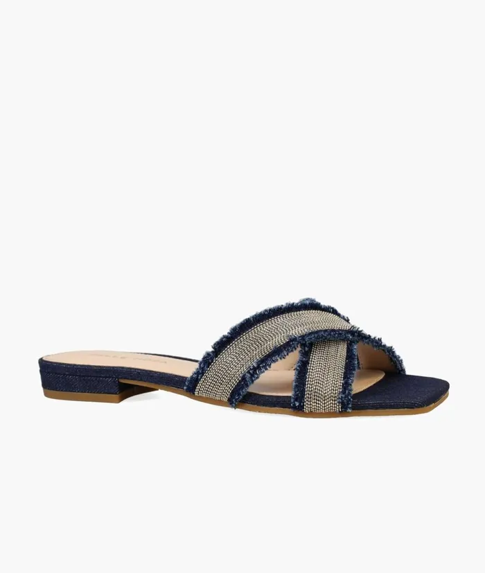 Women Hailen Slide 8211 Indigo Pelle Moda Sandals Women Hailen Slide 8211 Indigo Pelle Moda Sandals