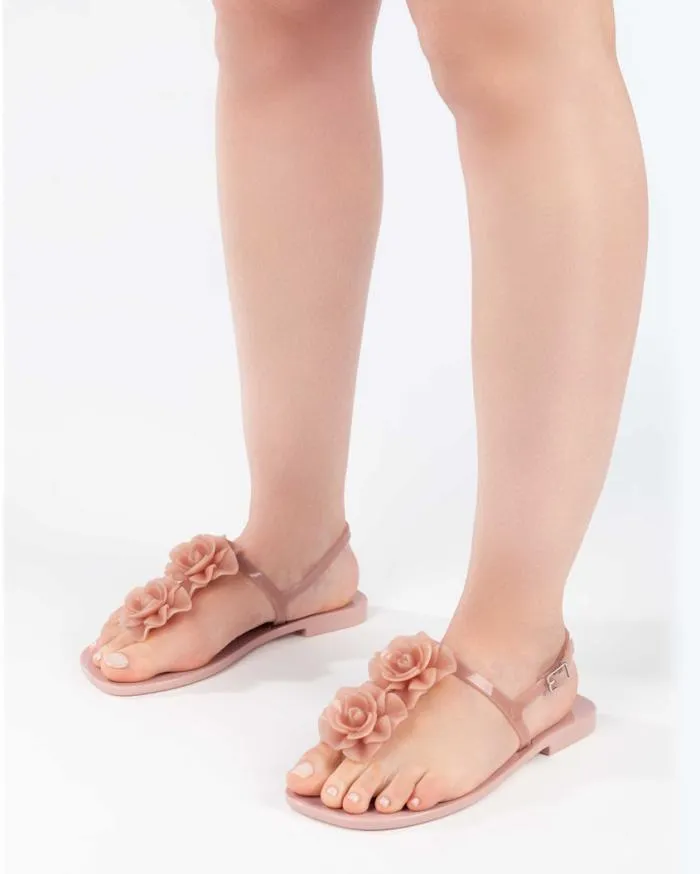 Women Harmonic Squared Garden Light Pink Melissa Sandals