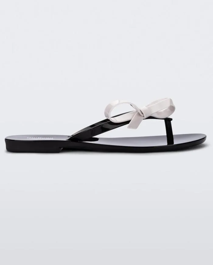 Women Harmonic Sweet Blackwhite Melissa Flip Flops