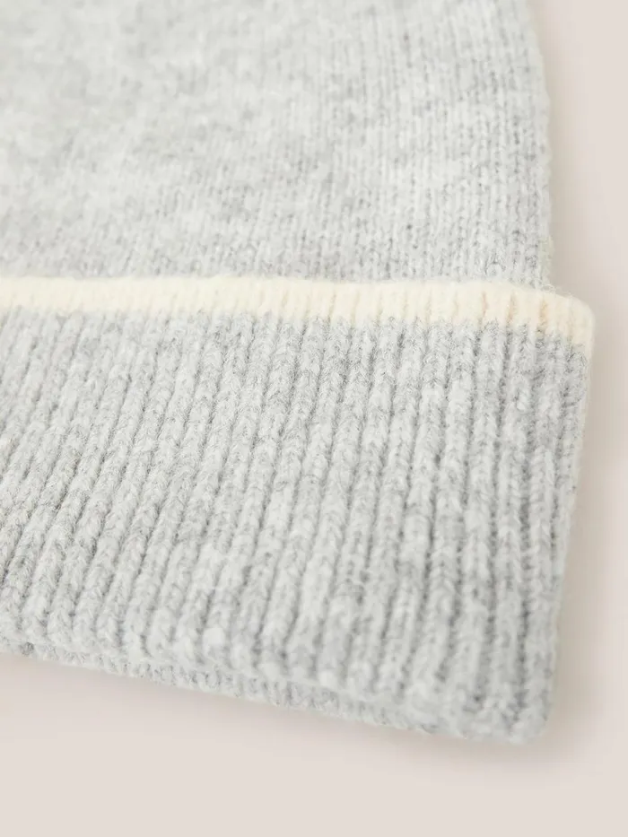 Women HATS White Stuff Sienna Knit Beanie Grey Multi