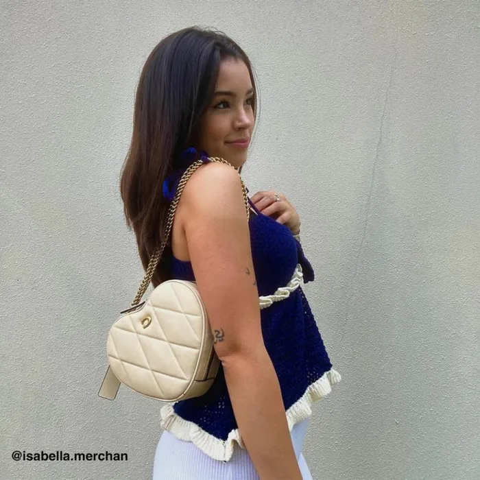 Women Heart Crossbody With Quilting Brassivory Coach Crossbody Bags