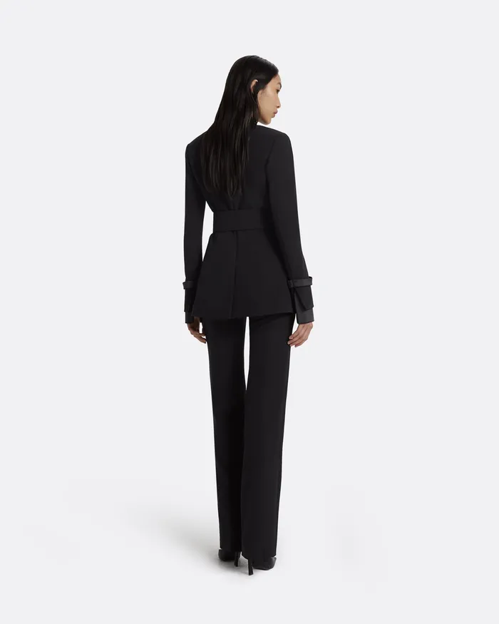 Women Heather Black Jacket Black Jackets and Coats Safiyaa