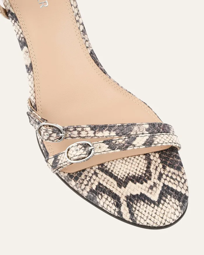 Women HIGH HEELS jomercer Romy high heel sandals natural snake print leather Women HIGH HEELS jomercer Romy high heel sandals natural snake print leather