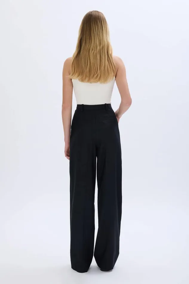 Women Highwaisted Trousers In Cold Wool Black Black Sonia Rykiel Trousers And Denim