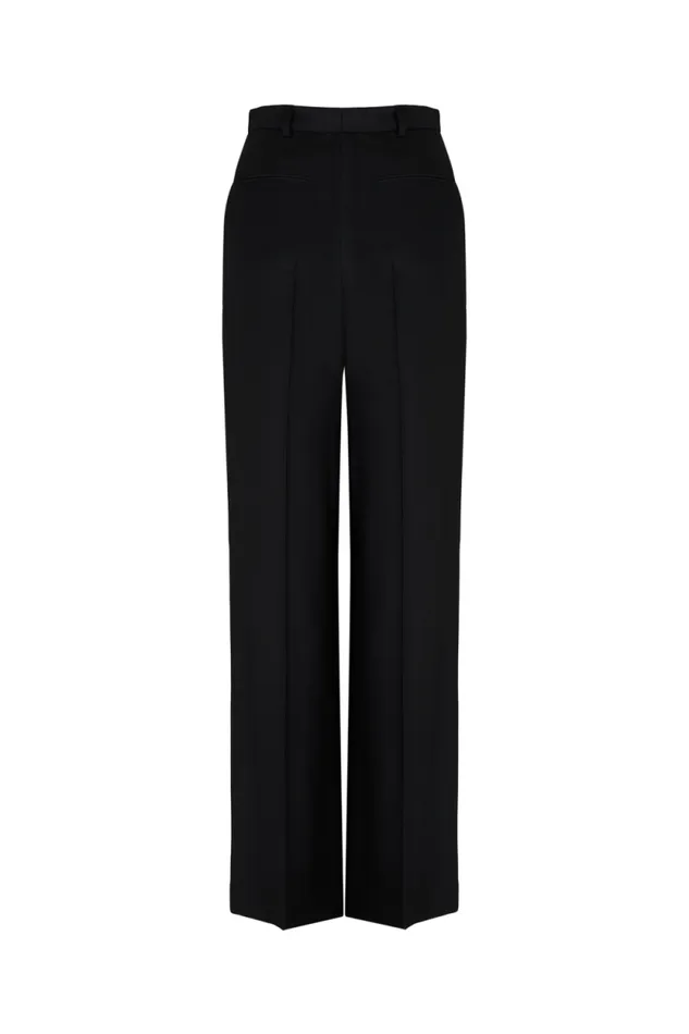 Women Highwaisted Trousers In Cold Wool Black Black Sonia Rykiel Trousers And Denim