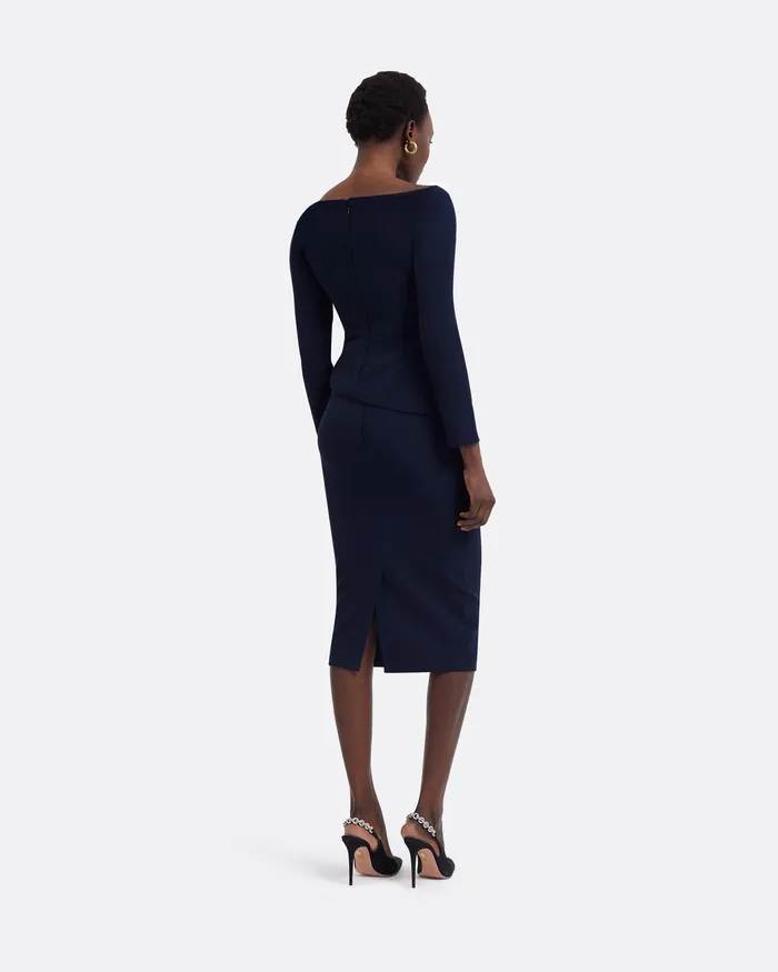 Women Hokoku Maritime Blue Skirt Maritime Blue Skirts Safiyaa