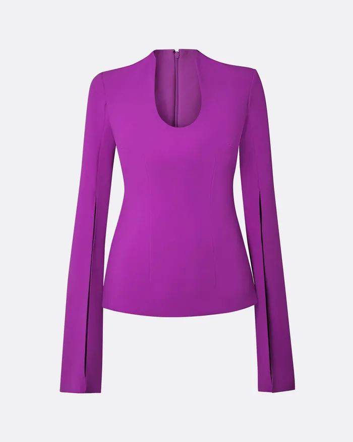 Women Icons Safiyaa Thais Magenta Top Magenta