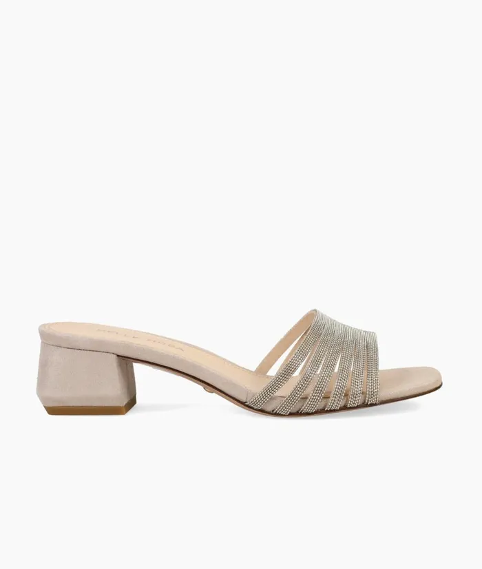 Women Imery Slide 8211 Taupe Pelle Moda Low Heels
