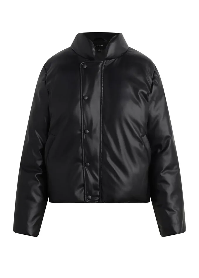 Women Jackets Outerwear Joe039s Jeans THE KIKI VEGAN LEATHER BOMBER JACKET Black
