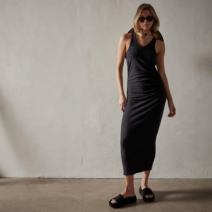 WOMEN James Perse DRESSESJUMPSUITS Horizon Dress Black