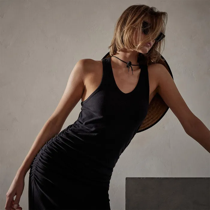 WOMEN James Perse DRESSESJUMPSUITS Horizon Dress Black