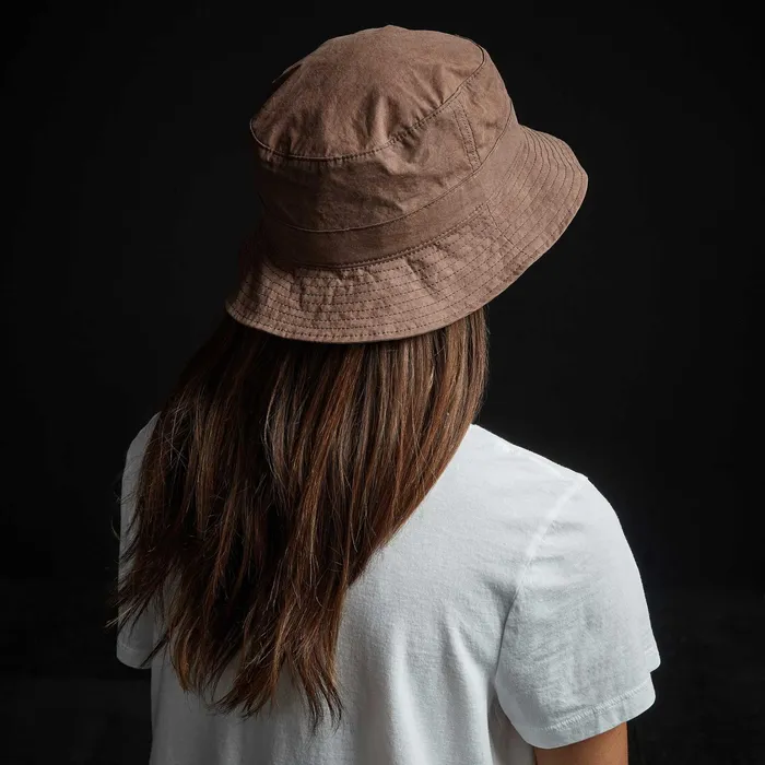WOMEN James Perse HATS Parachute Poplin Bucket Hat Malt Pigment