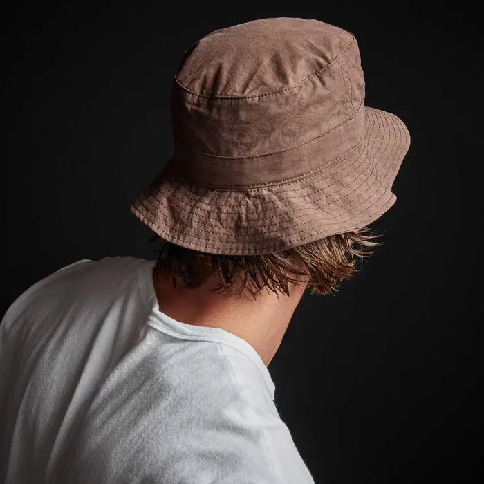 WOMEN James Perse HATS Parachute Poplin Bucket Hat Malt Pigment