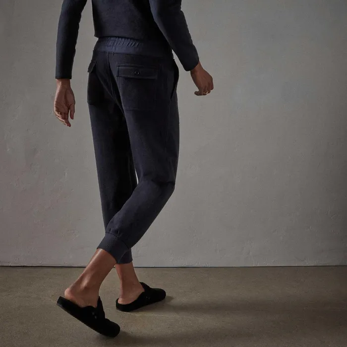 WOMEN James Perse SWEAT TOPSBOTTOMS Brushed Terry Pocket Pant Navy