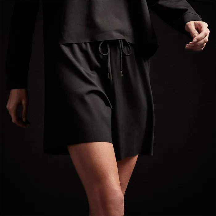 WOMEN James Perse SWEAT TOPSBOTTOMS Double Knit Sweat Short Black