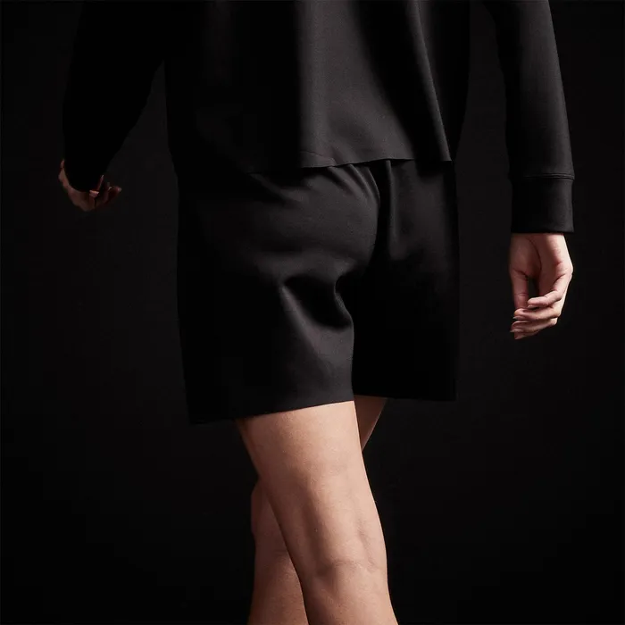 WOMEN James Perse SWEAT TOPSBOTTOMS Double Knit Sweat Short Black