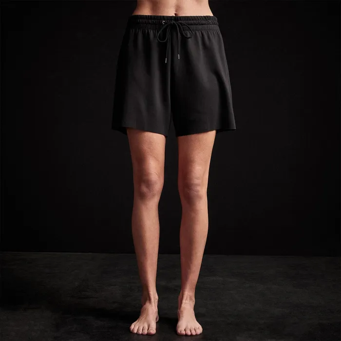 WOMEN James Perse SWEAT TOPSBOTTOMS Double Knit Sweat Short Black