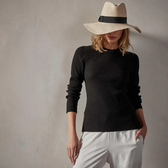 WOMEN James Perse SWEATERS Carmel Sweater Black