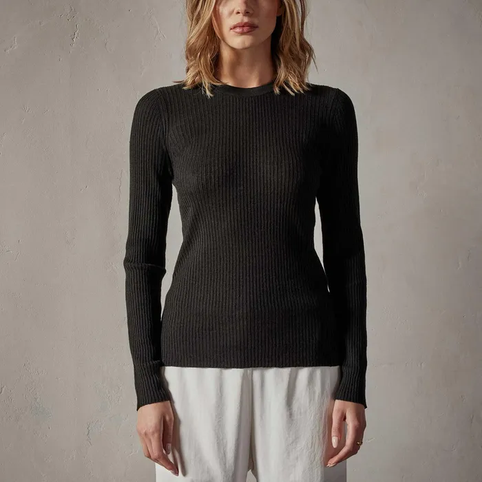 WOMEN James Perse SWEATERS Carmel Sweater Black
