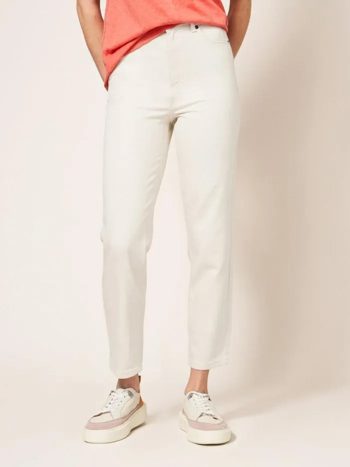 Women JEANS White Stuff Miley Relaxed Straight Jean Light Natural