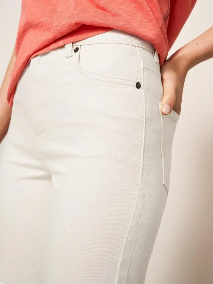 Women JEANS White Stuff Miley Relaxed Straight Jean Light Natural