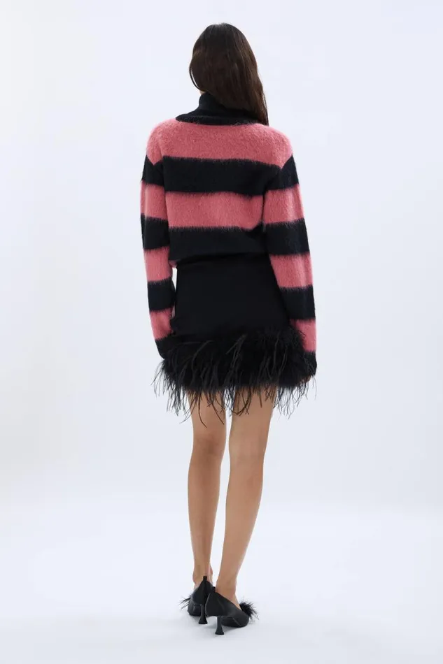 Women Jersey Mini Skirt Black Black Sonia Rykiel Skirts