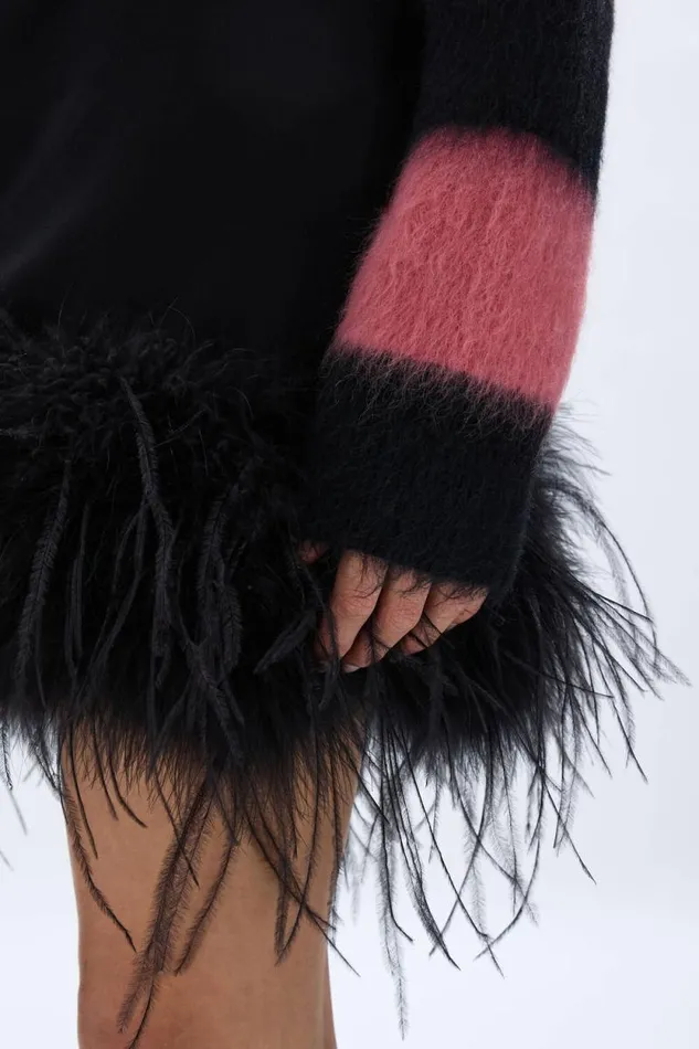 Women Jersey Mini Skirt Black Black Sonia Rykiel Skirts
