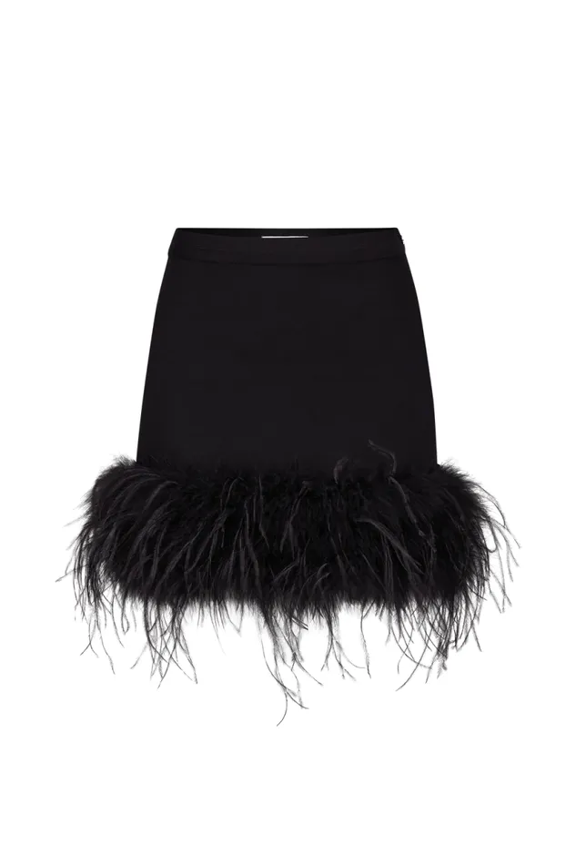 Women Jersey Mini Skirt Black Black Sonia Rykiel Skirts