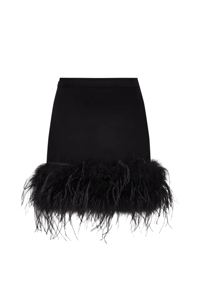 Women Jersey Mini Skirt Black Black Sonia Rykiel Skirts