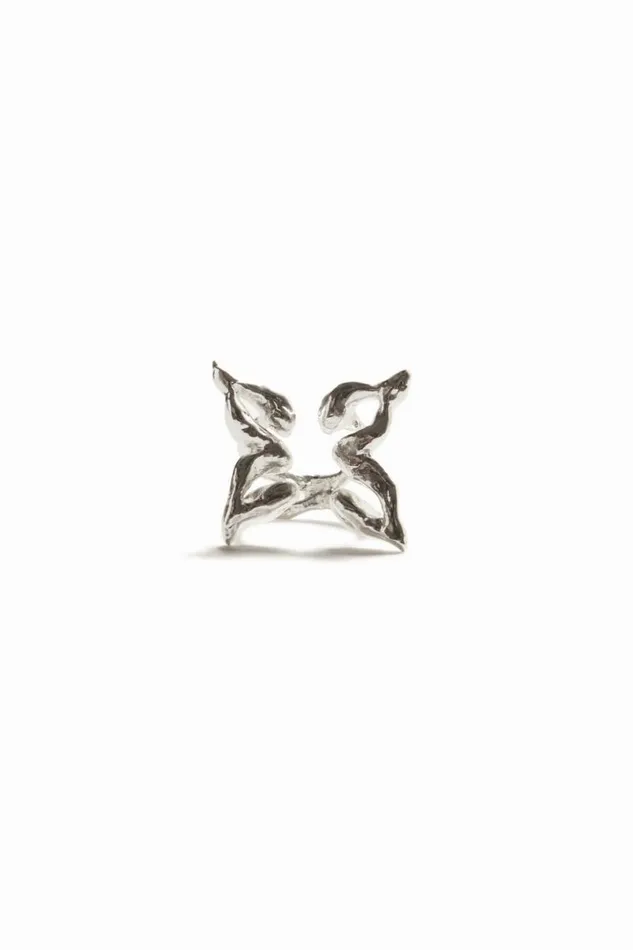 Women Jewellery Desigual Zalio Silver Plated Butterfly Ring