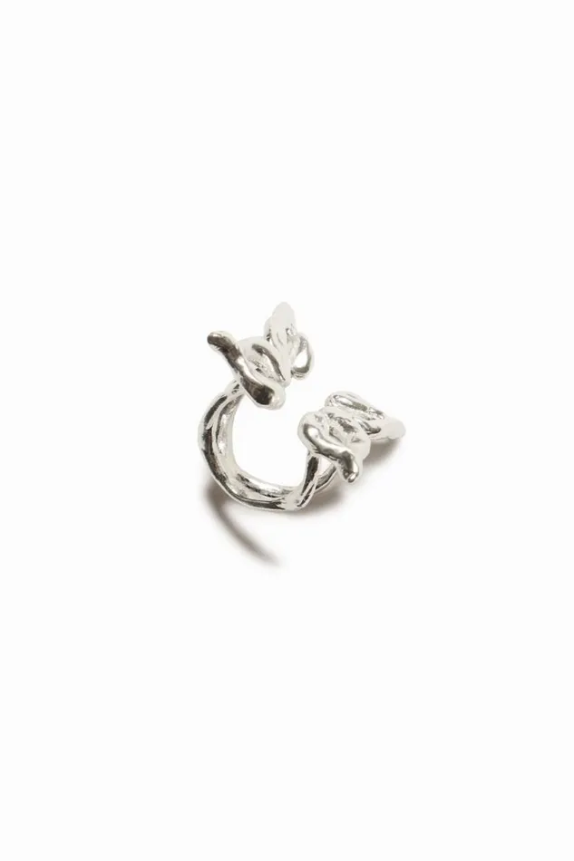 Women Jewellery Desigual Zalio Silver Plated Butterfly Ring