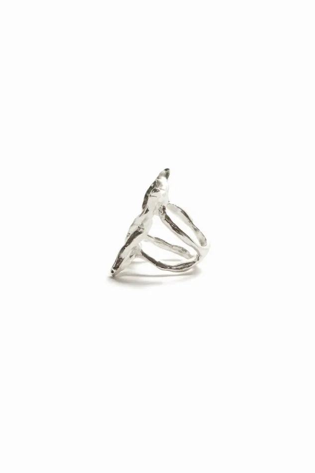 Women Jewellery Desigual Zalio Silver Plated Butterfly Ring